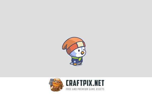 Cartoon Penguins Game Character Sprites Pack