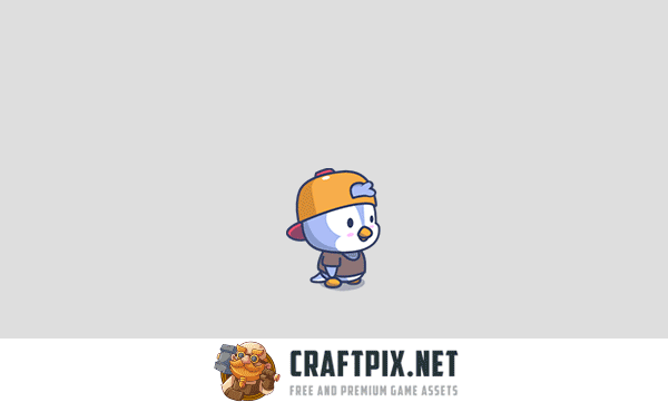 Cartoon Penguins Game Character Sprites Pack