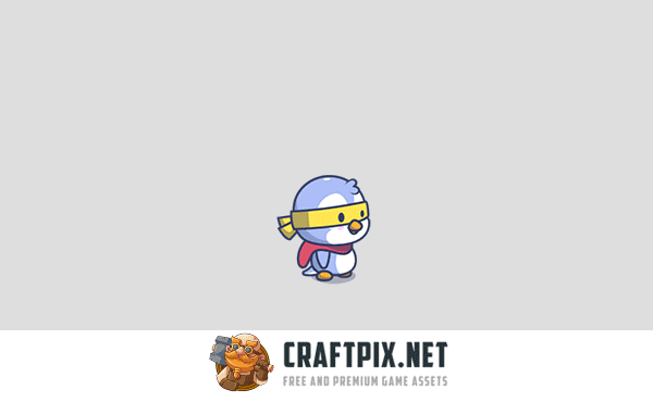 Cartoon Penguins Game Character Sprites Pack