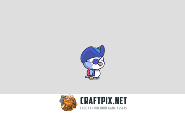 Cartoon Penguins Game Character Sprites Pack