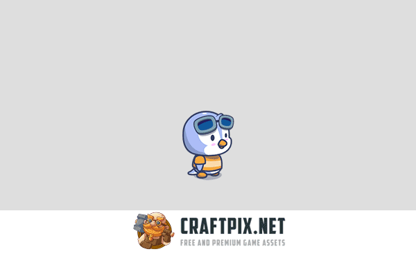Cartoon Penguins Game Character Sprites Pack