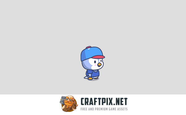 Cartoon Penguins Game Character Sprites Pack