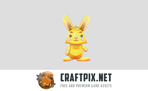 Dog, Koala and Bunny 2D Game Sprites
