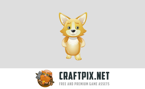 Dog, Koala and Bunny 2D Game Sprites