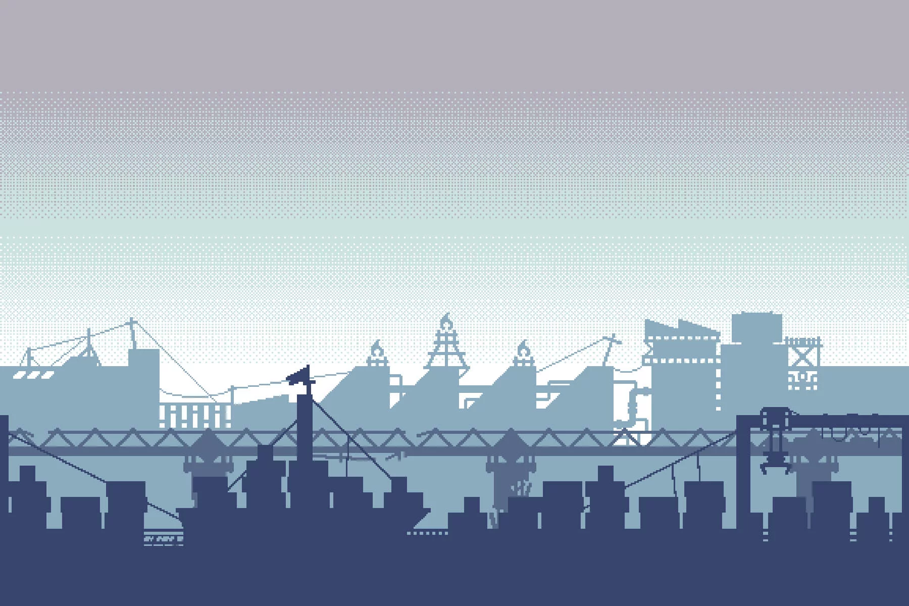 Seaport Tileset 32×32 Pixel Art for Platformer