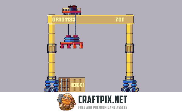 Seaport Tileset 32×32 Pixel Art for Platformer