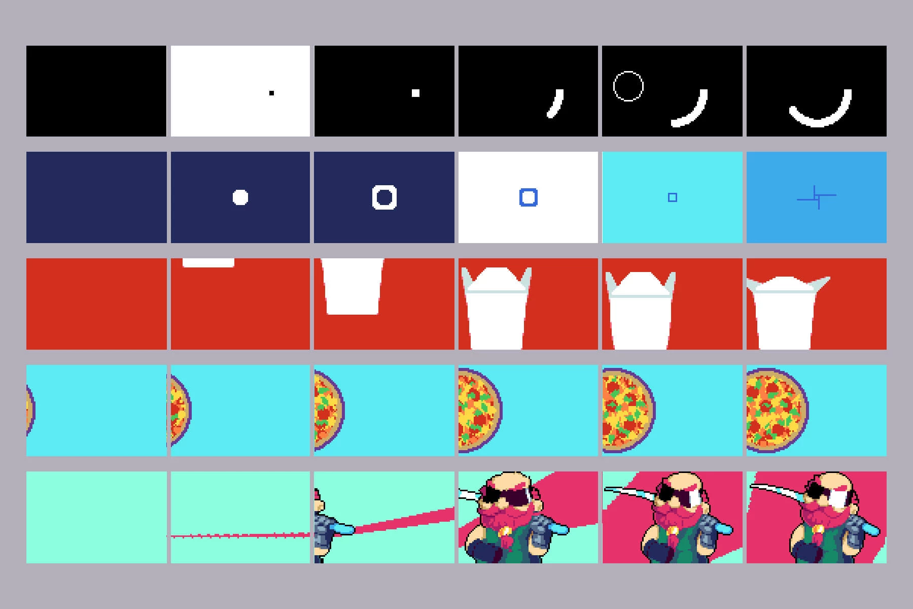 Animated ADS Cyberpunk Pixel Art