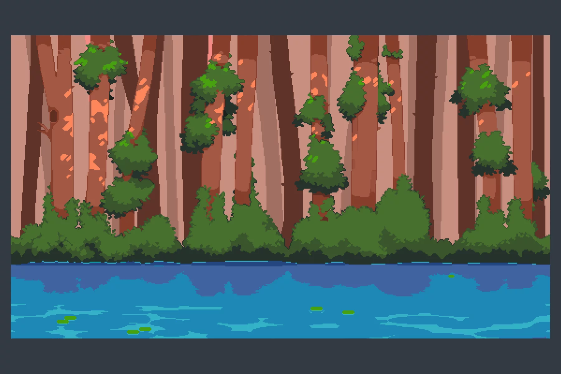 Forest and Trees Pixel Backgrounds