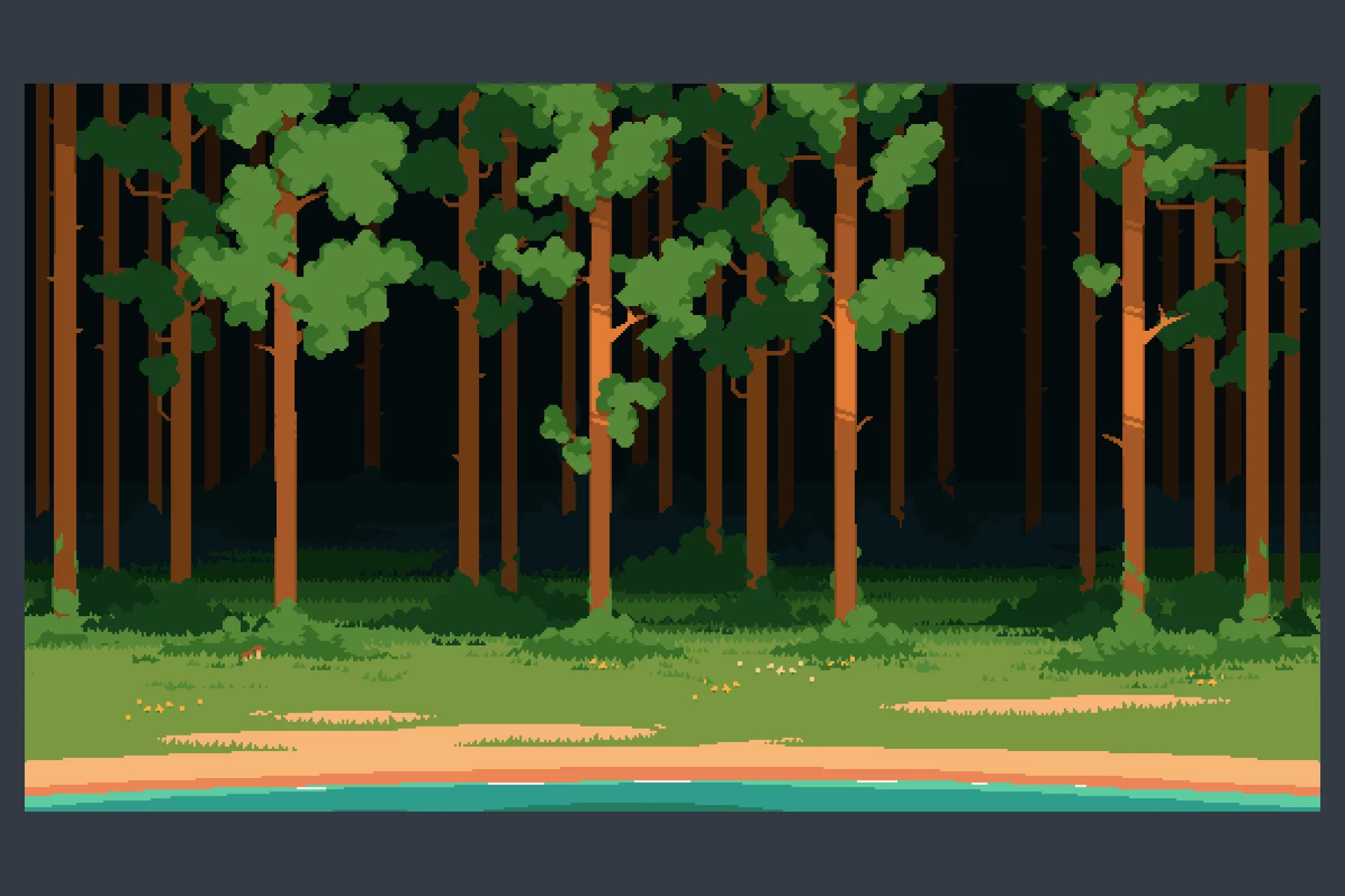 Forest and Trees Pixel Backgrounds