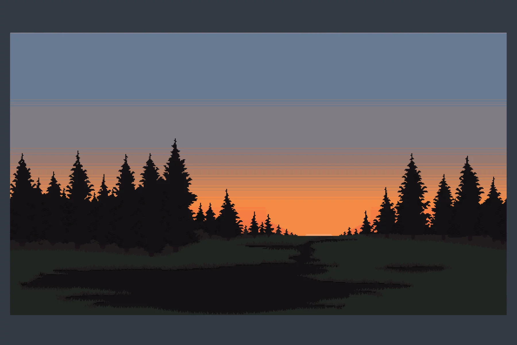 Forest and Trees Pixel Backgrounds