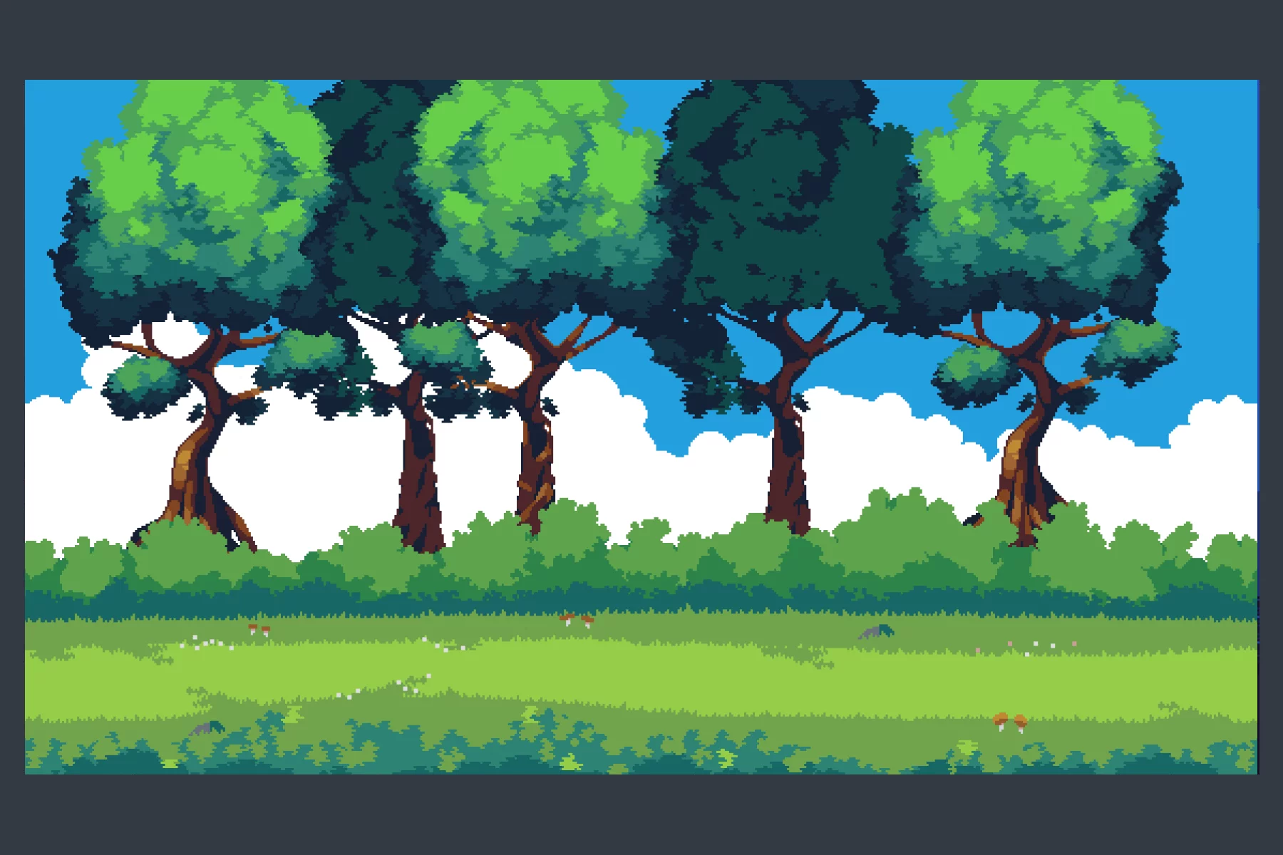 Forest and Trees Pixel Backgrounds