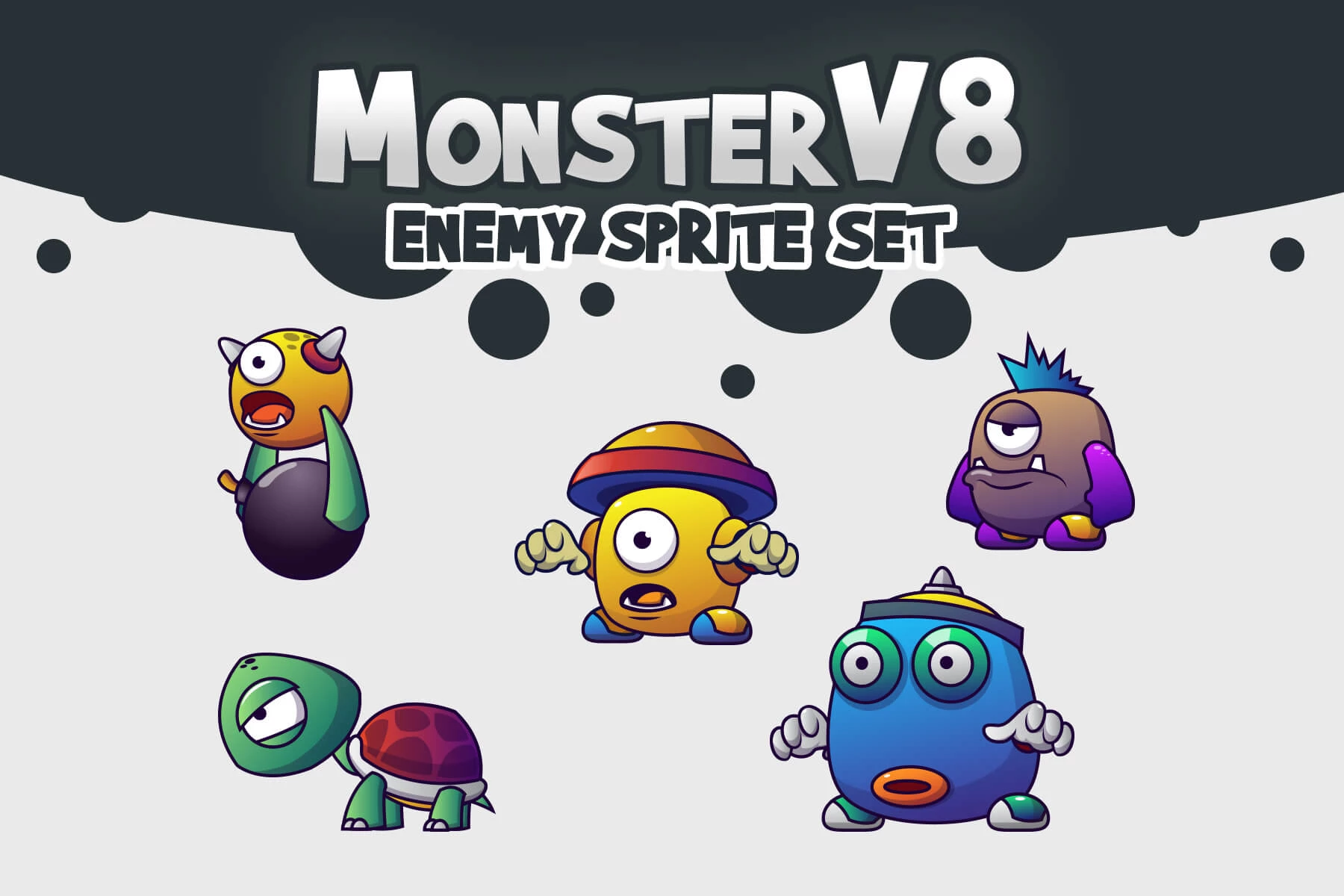 Monster V8 Sprites