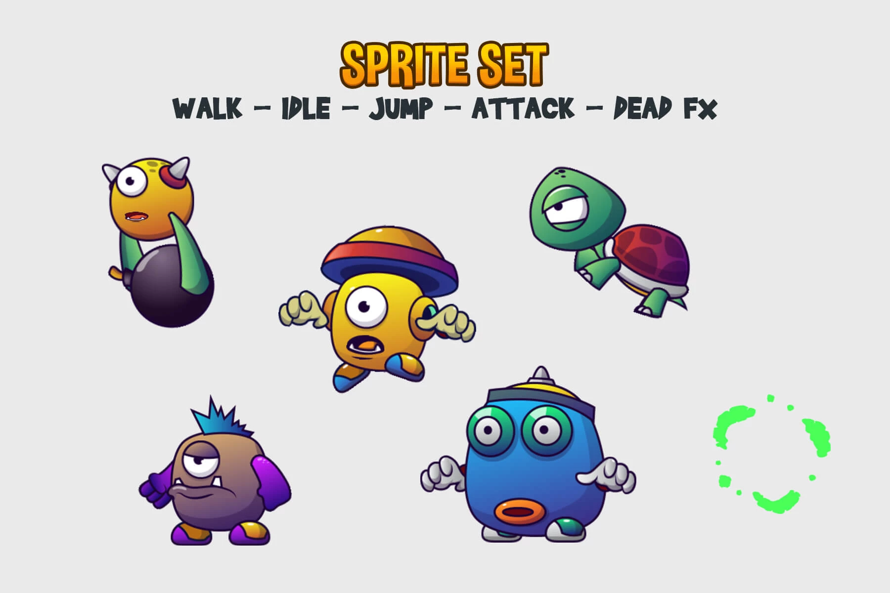 Monster V8 Sprites