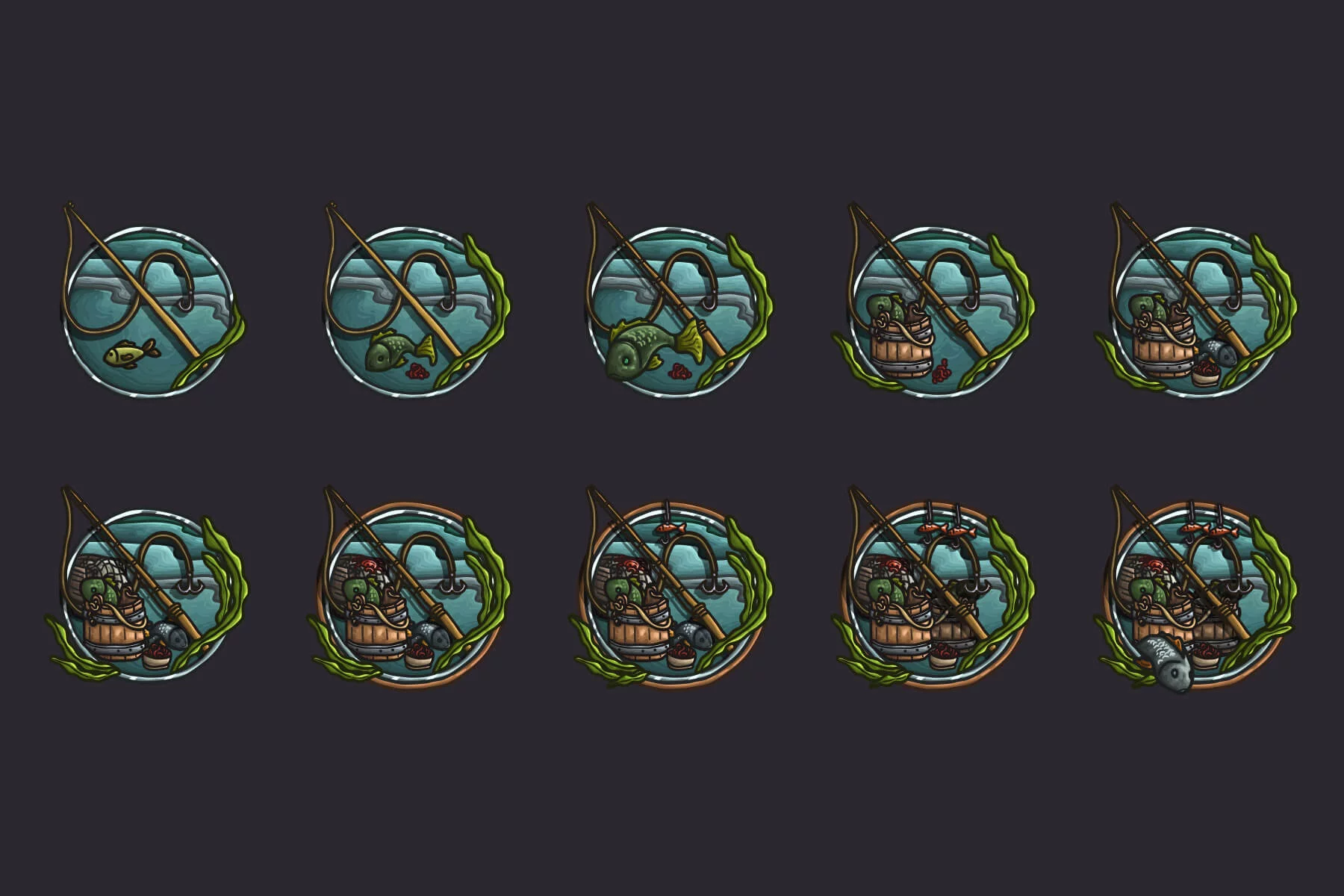 Profession Achievement Vector RPG Icons