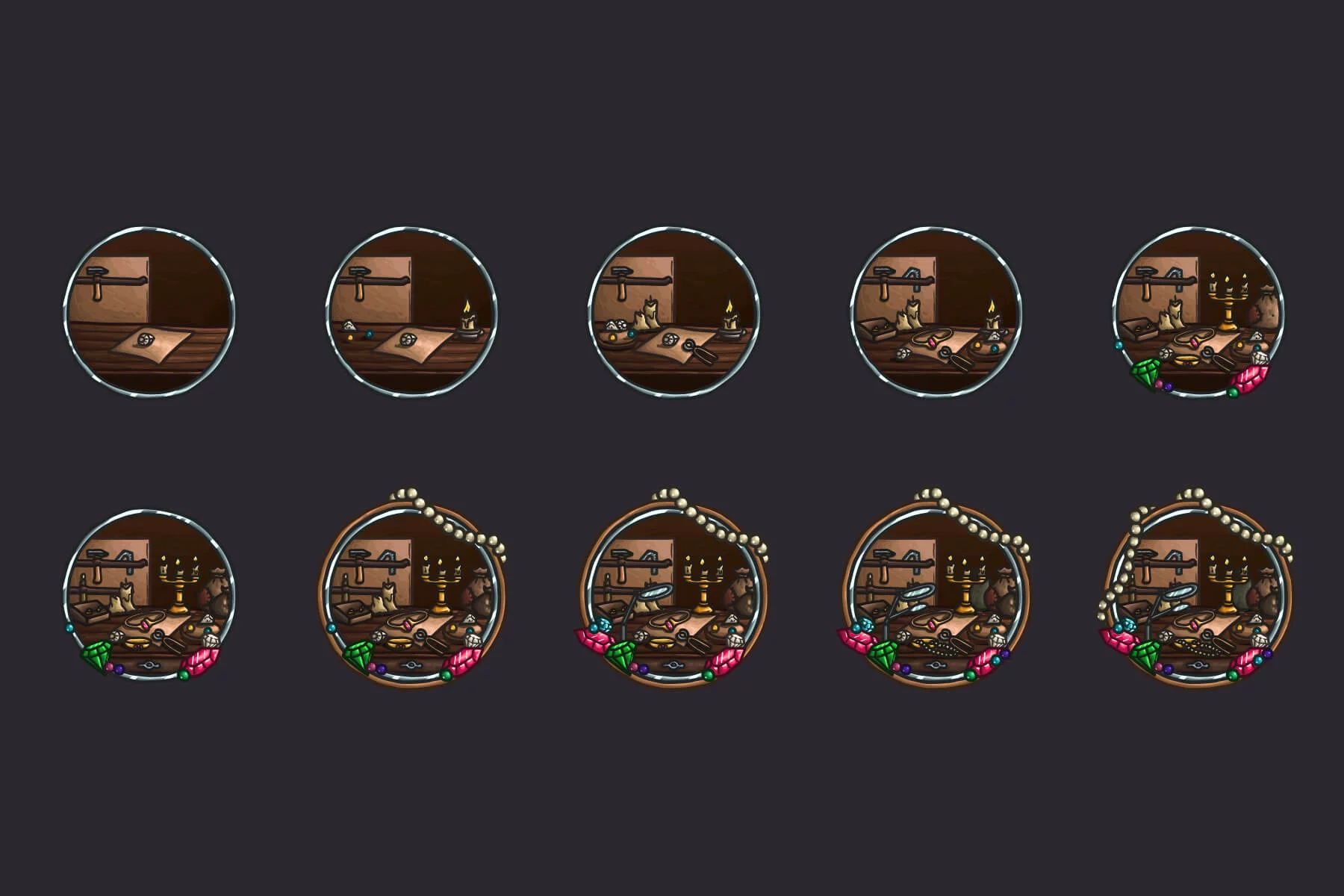 Profession Achievement Vector RPG Icons