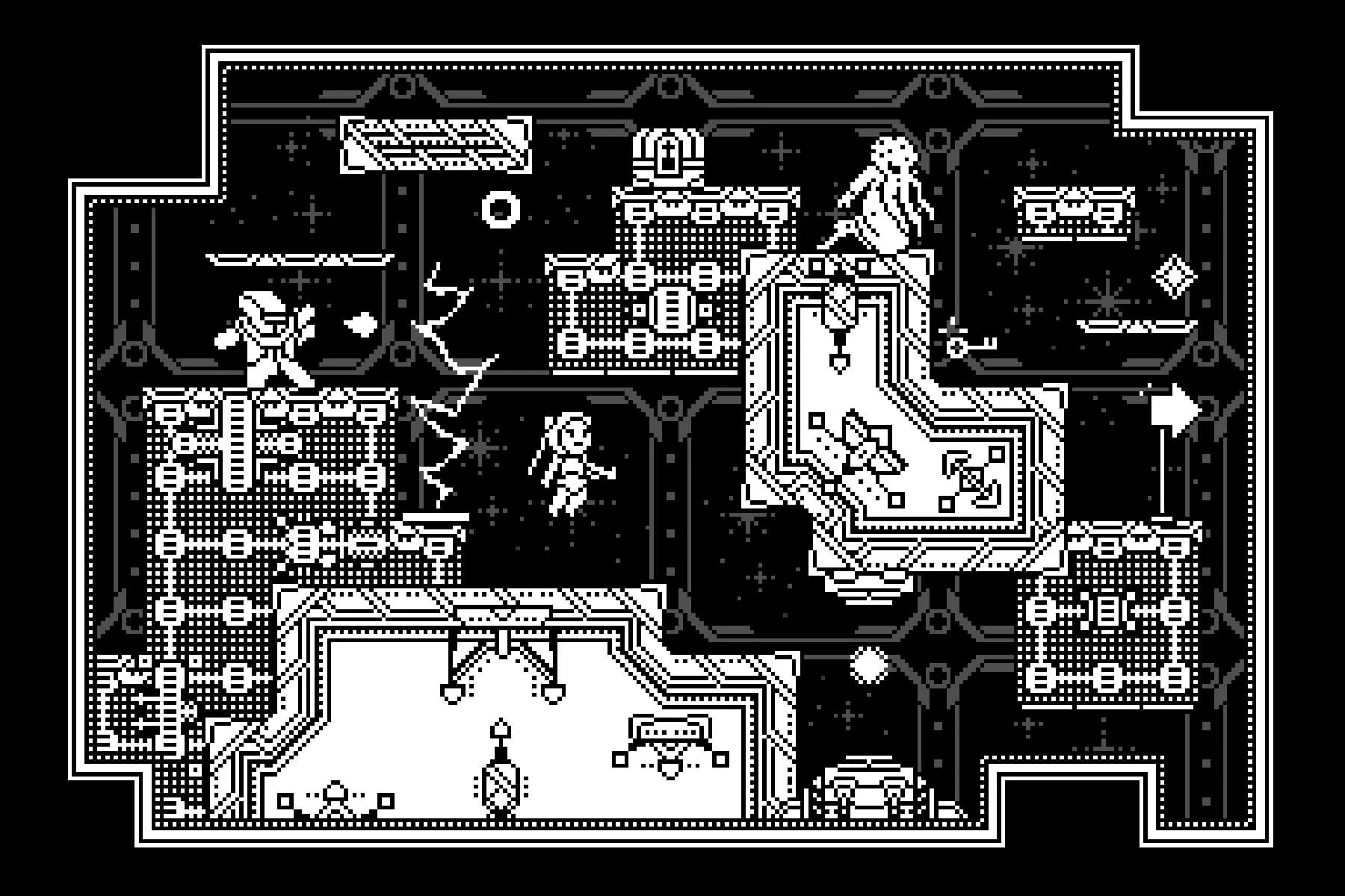 Sci-Fi Platformer 1-Bit Pixel Art Game Kit