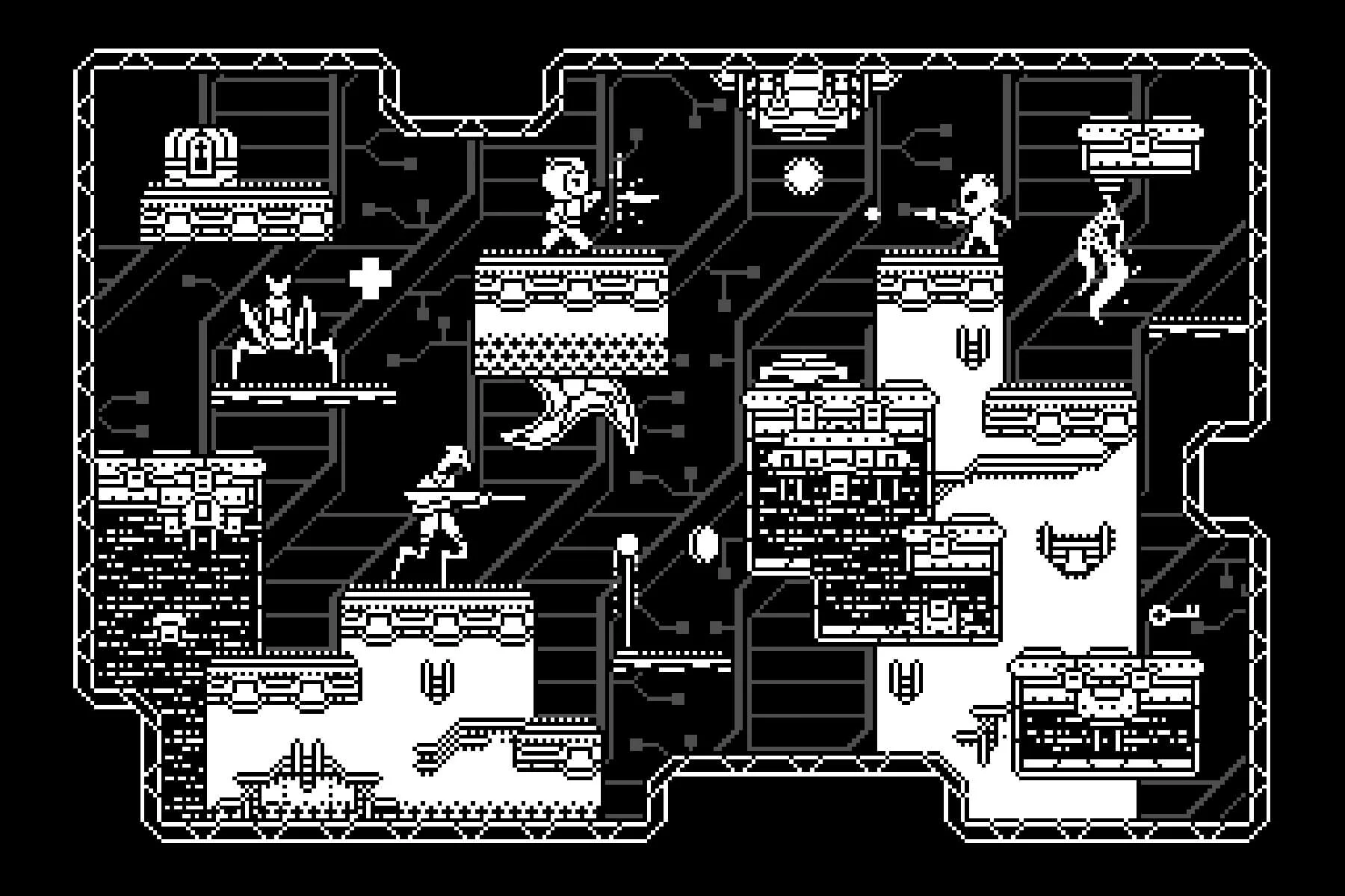 Sci-Fi Platformer 1-Bit Pixel Art Game Kit