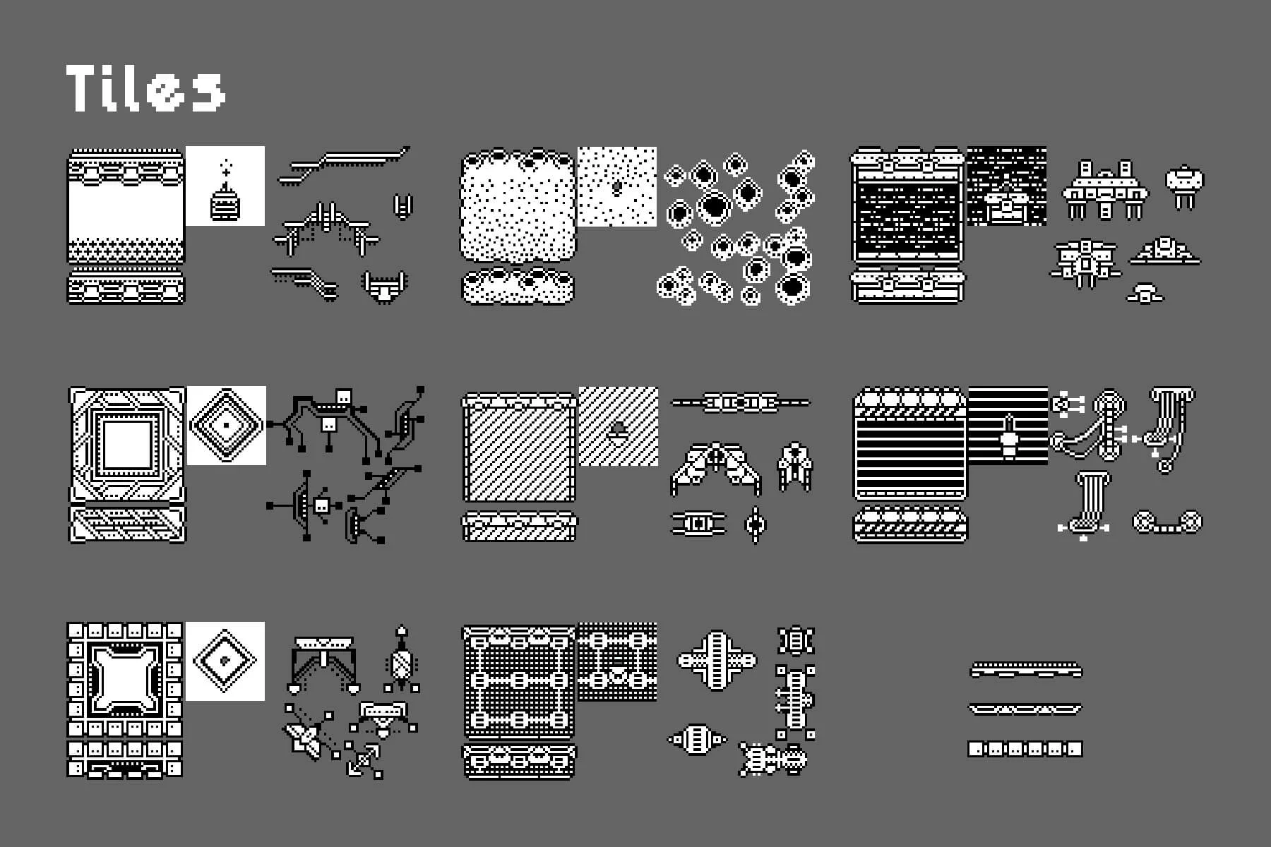 Sci-Fi Platformer 1-Bit Pixel Art Game Kit