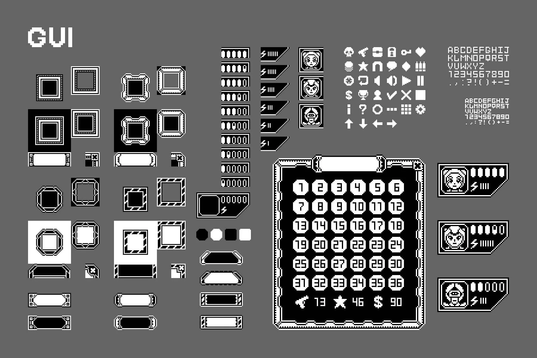 Sci-Fi Platformer 1-Bit Pixel Art Game Kit