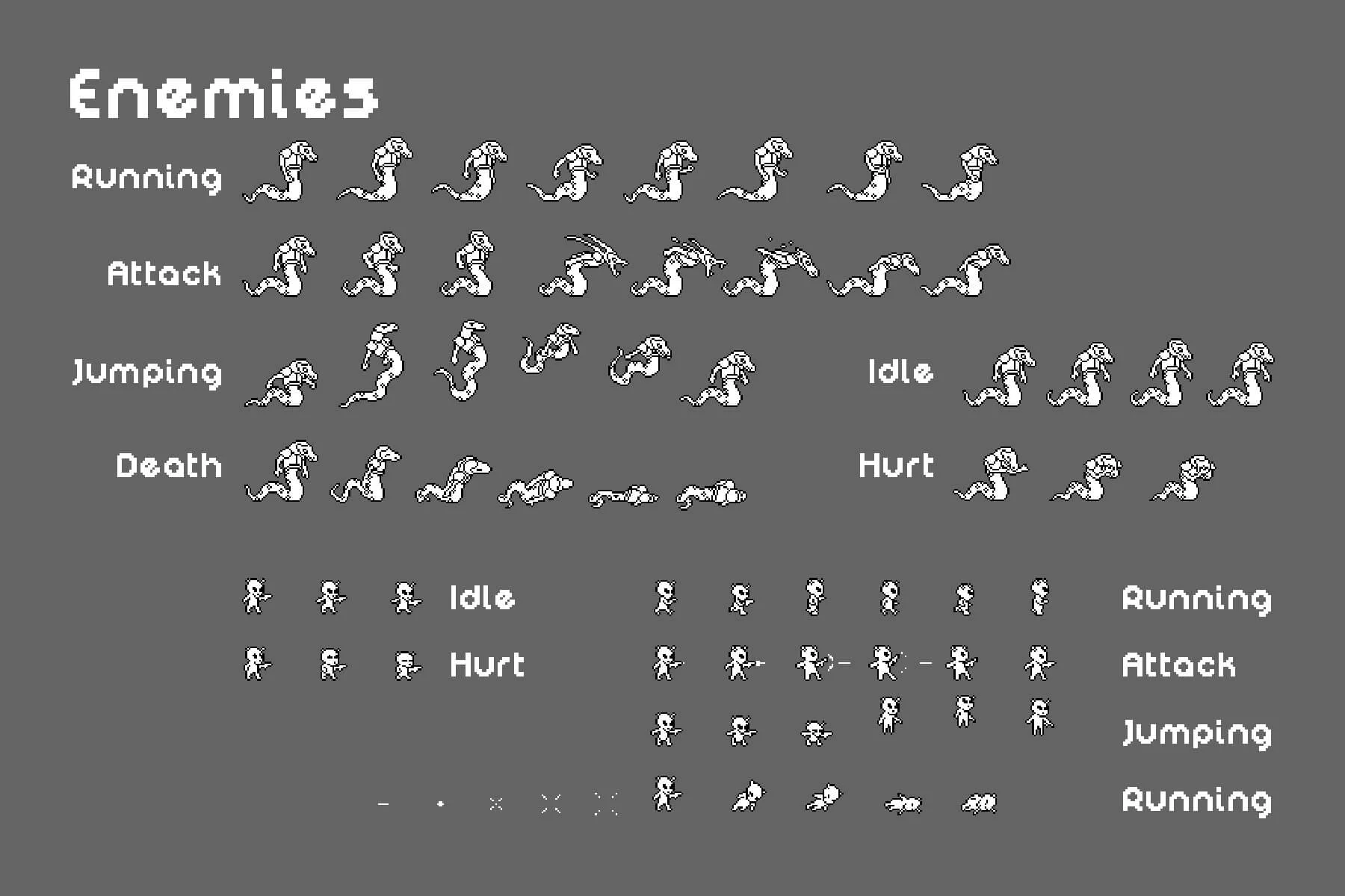 Sci-Fi Platformer 1-Bit Pixel Art Game Kit