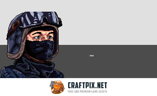 SWAT Dialog Portraits for Pixel Games