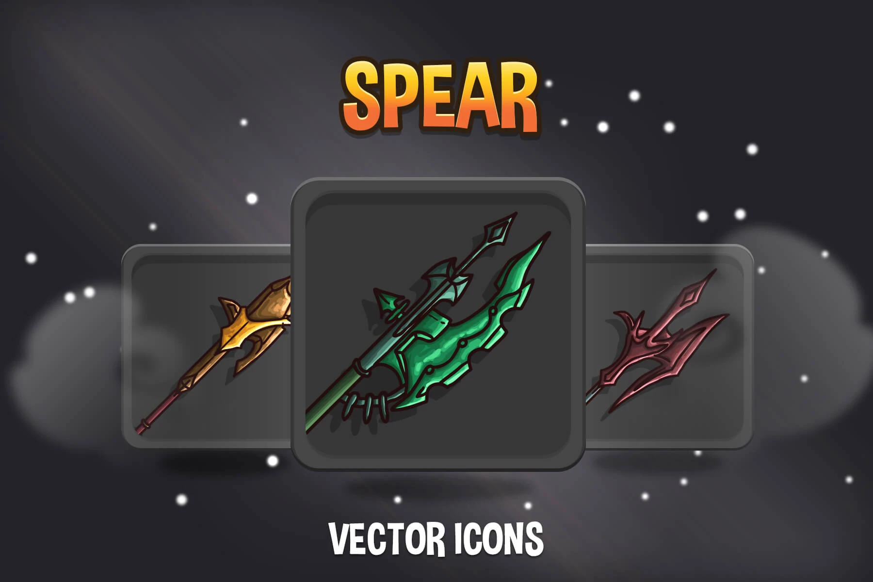 Spear RPG Game Icons