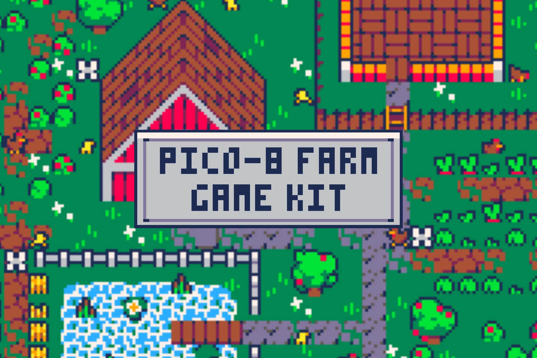 Retro Tiny Farm Kit Pixel Assets for Pico-8