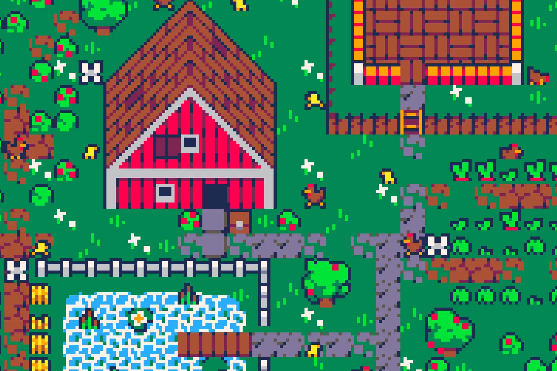 Retro Tiny Farm Kit Pixel Assets for Pico-8