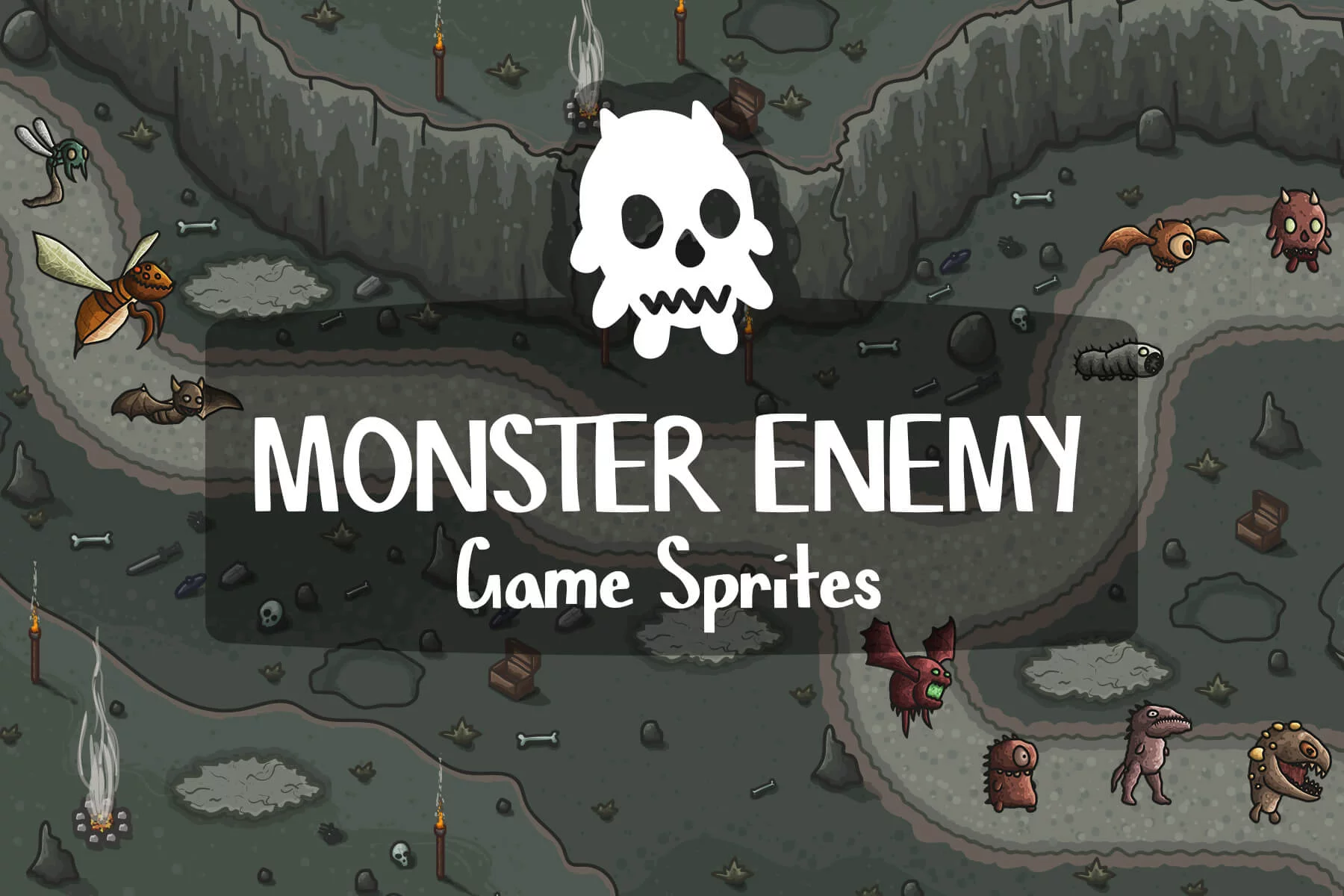 Monster Enemy Sprites for Tower Defense
