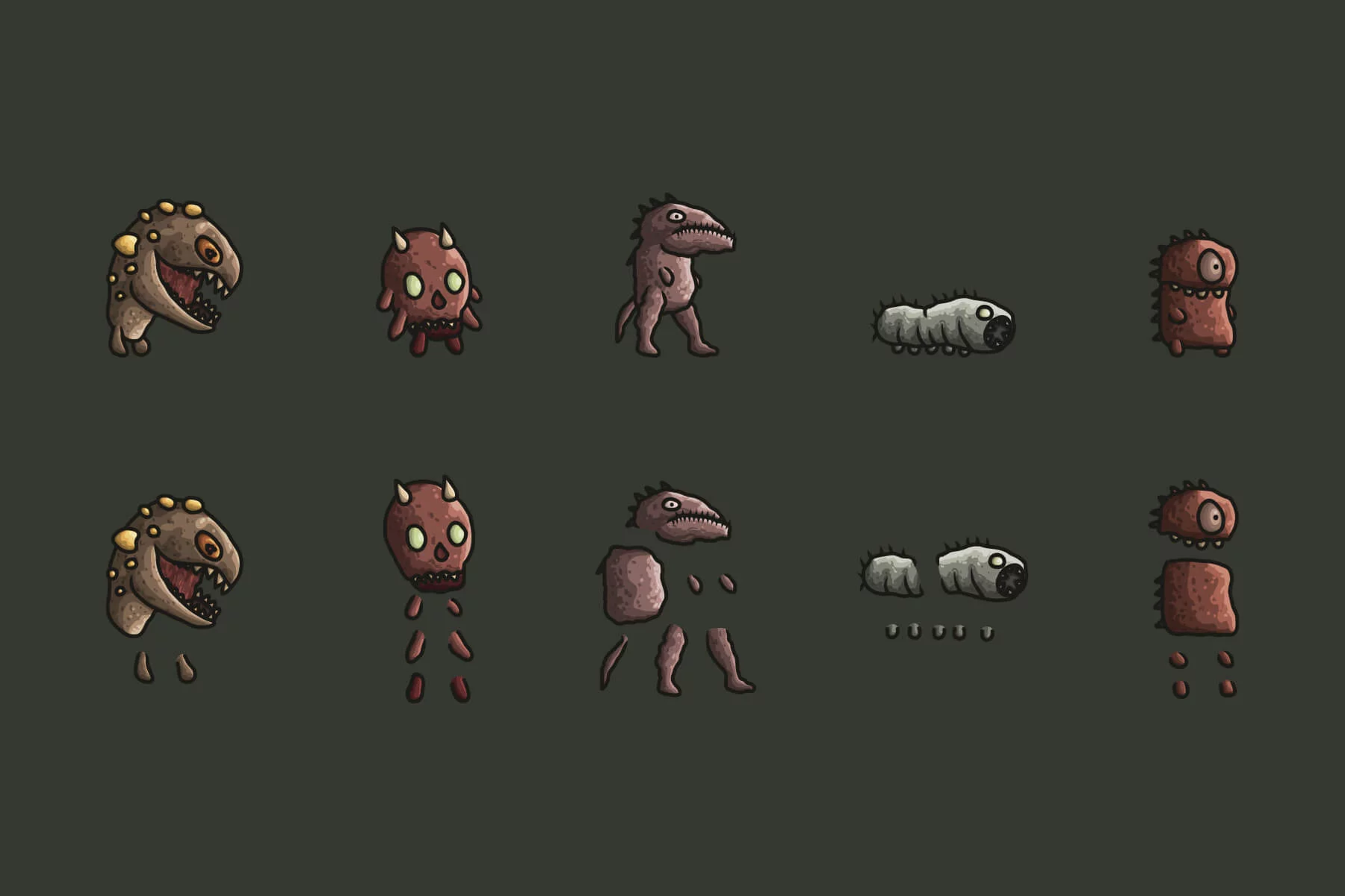 Monster Enemy Sprites for Tower Defense