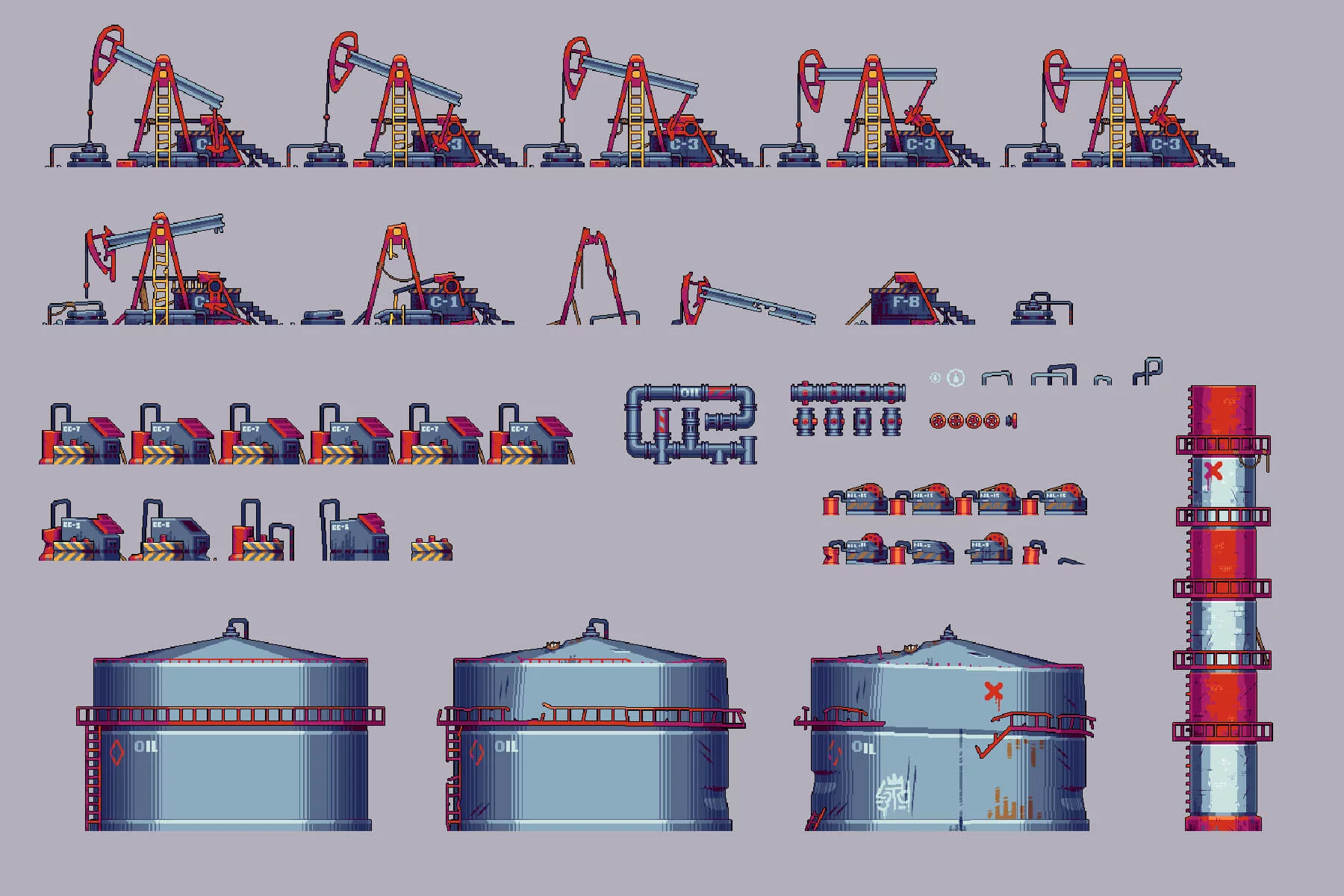 Energy Sources for Cyberpunk Pixel Platformers
