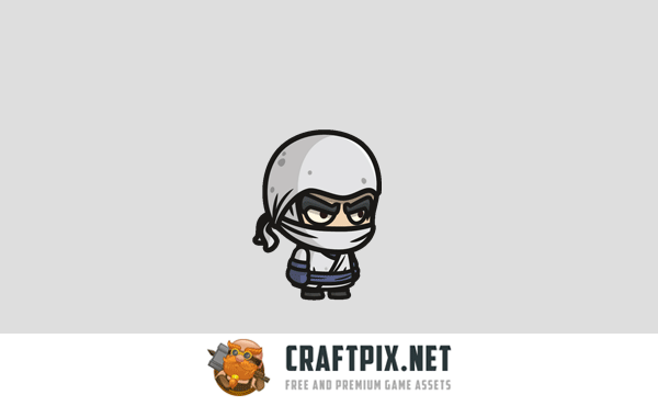 Ninja and Assassin Chibi 2D Game Sprites