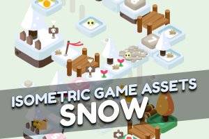 雪地等距游戏素材：构建完整RPG冒险地图