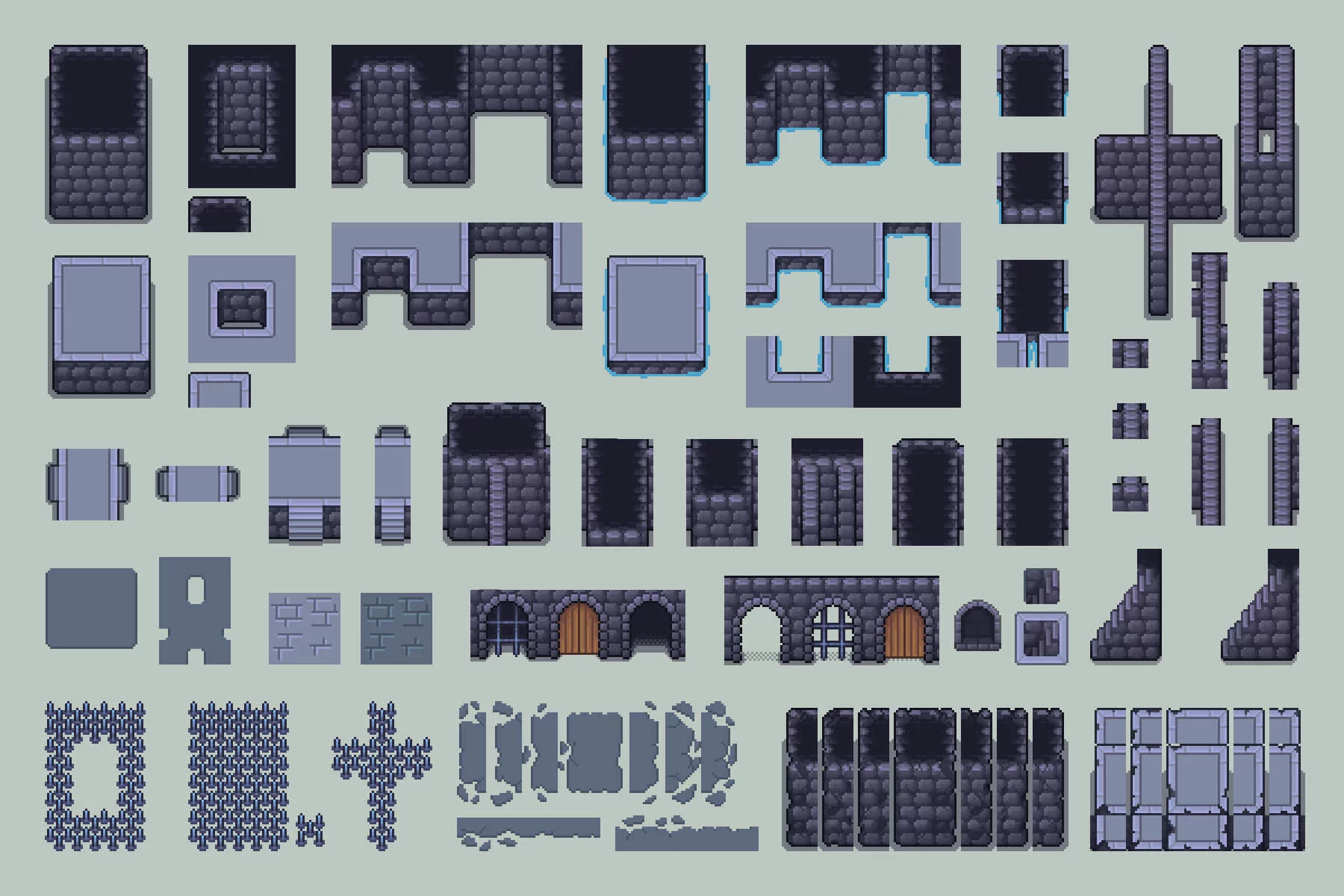 2D Top-Down Pixel Dungeon Asset Pack