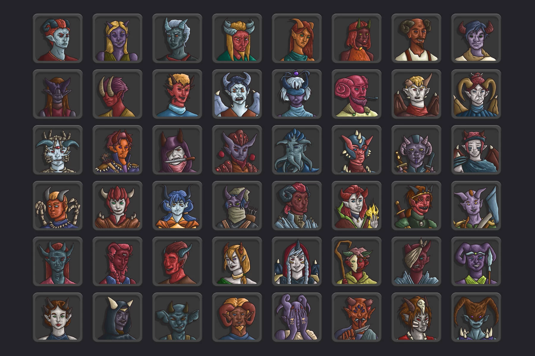 Demon Avatar Game Icons