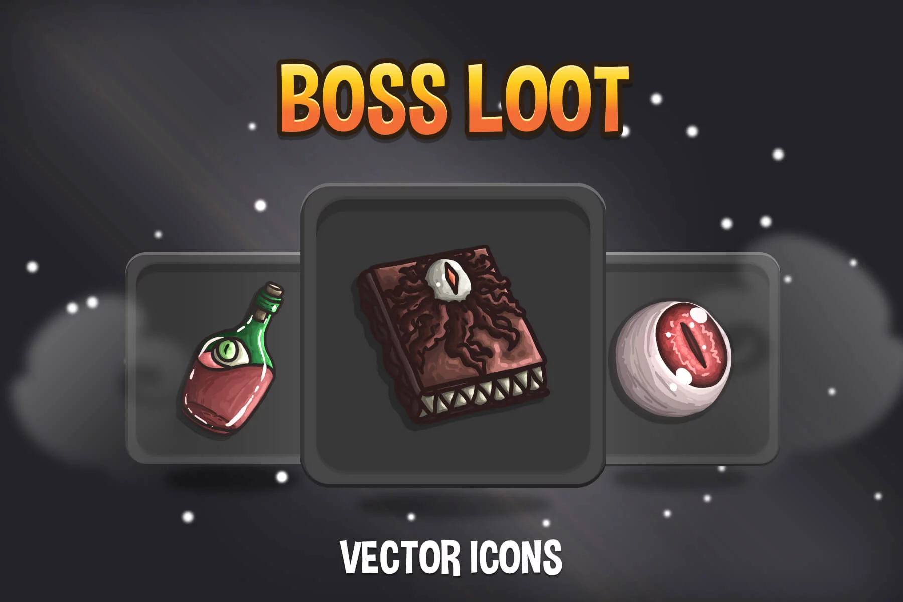 Boss Loot Vector RPG Icons