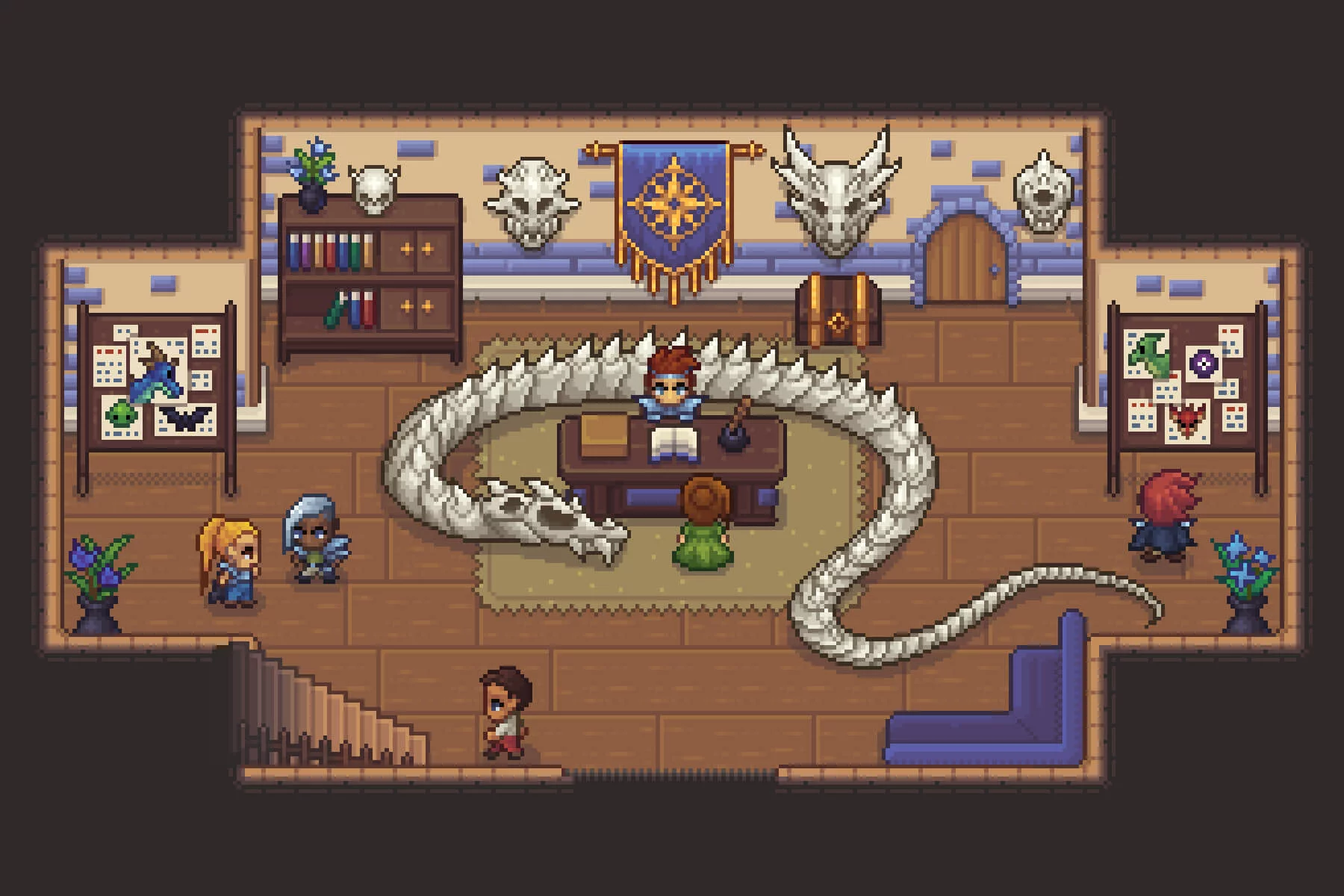 Top-Down Pixel Art Guild Hall Asset Pack