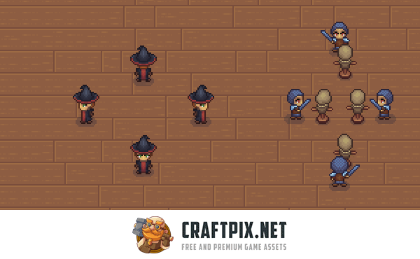 Top-Down Pixel Art Guild Hall Asset Pack
