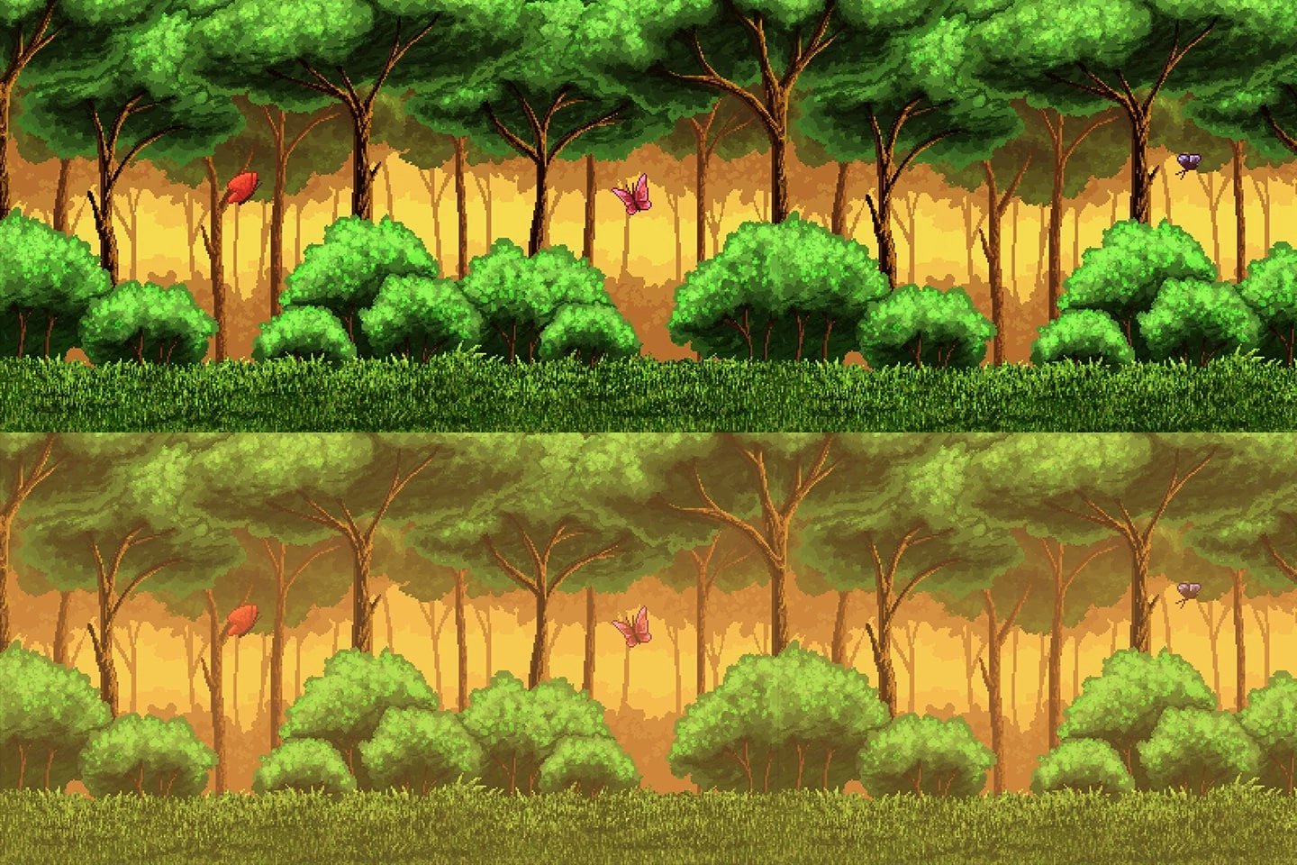 Pixel Art Forest 2D Backgrounds