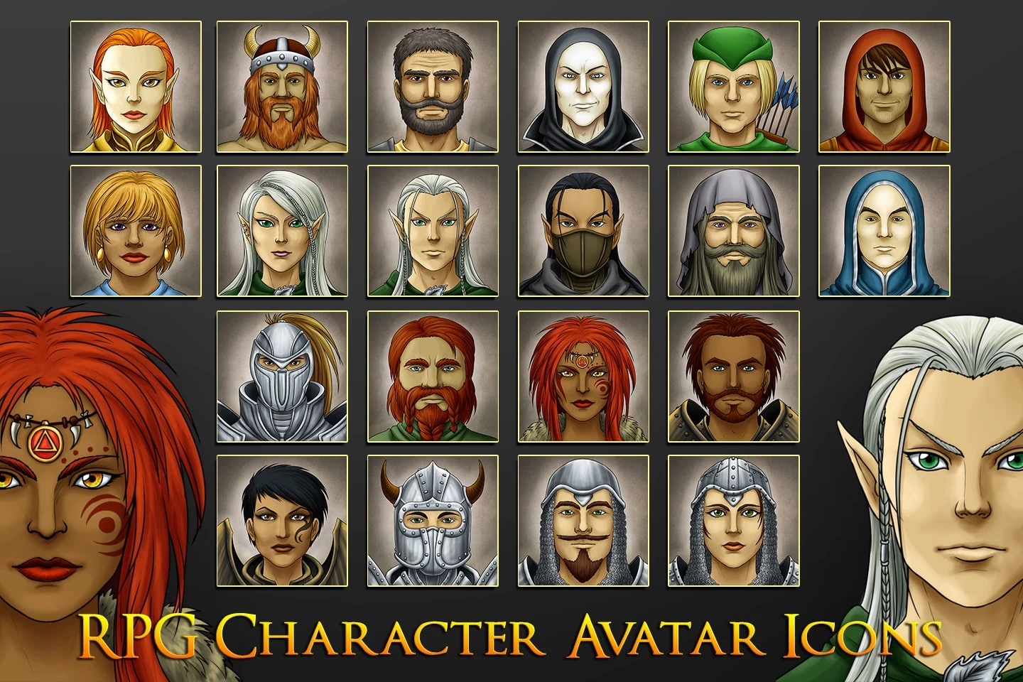 RPG Character Avatar Icons