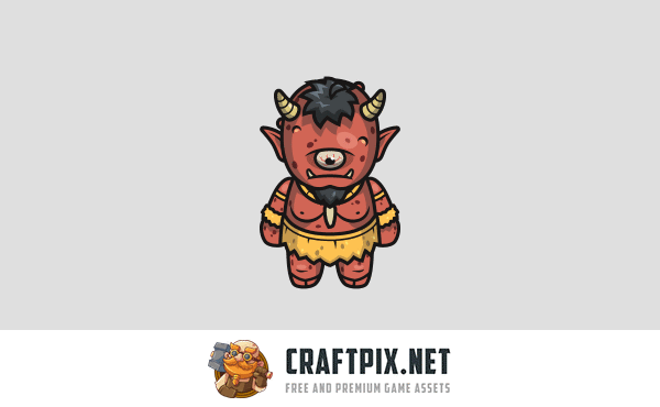 Top-Down Fantasy Boss Characters Pack 2 Yeti, Ogre, Cyclops