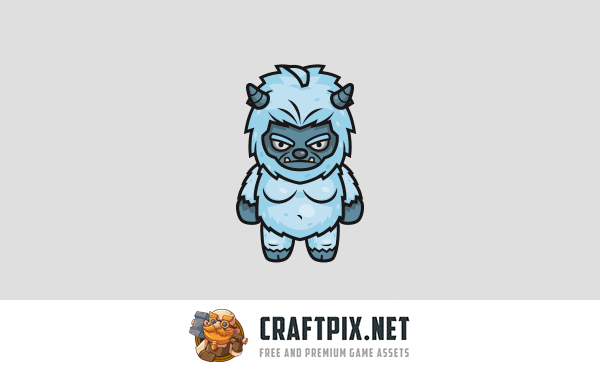 Top-Down Fantasy Boss Characters Pack 2 Yeti, Ogre, Cyclops