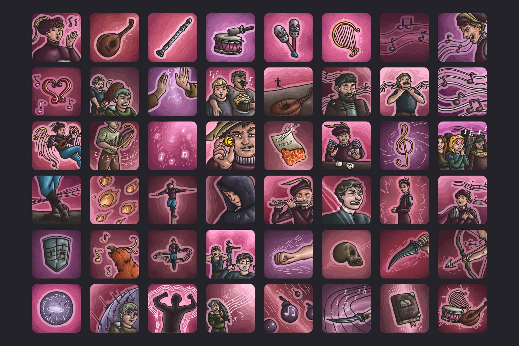 Bard Skills Icon Pack