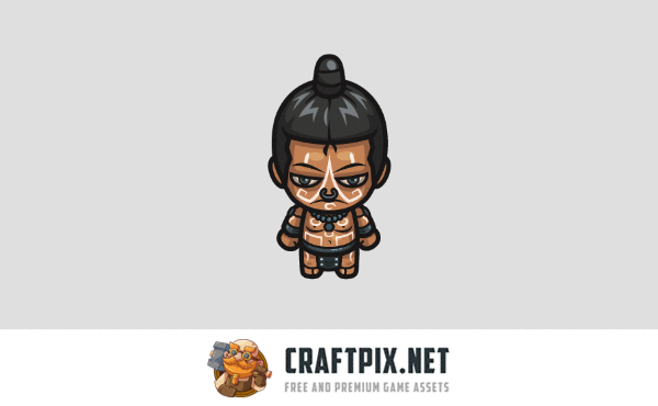 Tribal 4-Direction Character Sprite Asset Pack