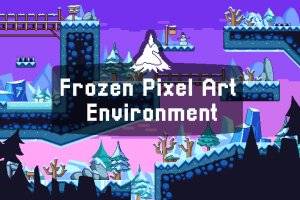 冰雪像素环境素材包：平台游戏关卡构建利器