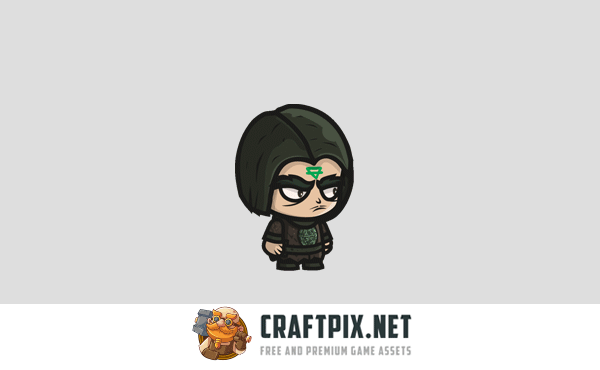 Magician Chibi 2D Game Sprites
