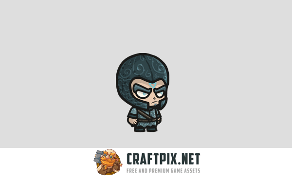 Magician Chibi 2D Game Sprites