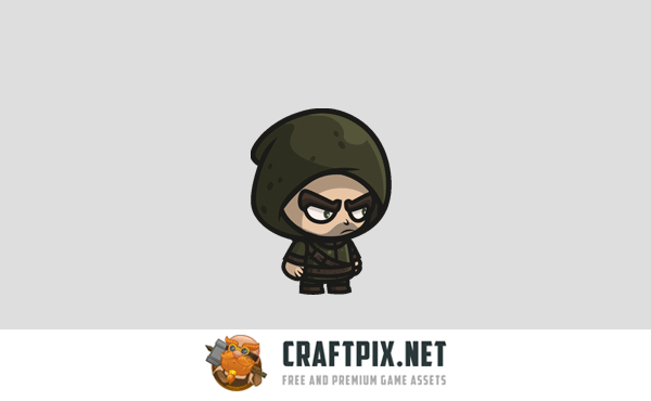 Archer Chibi 2D Game Sprites