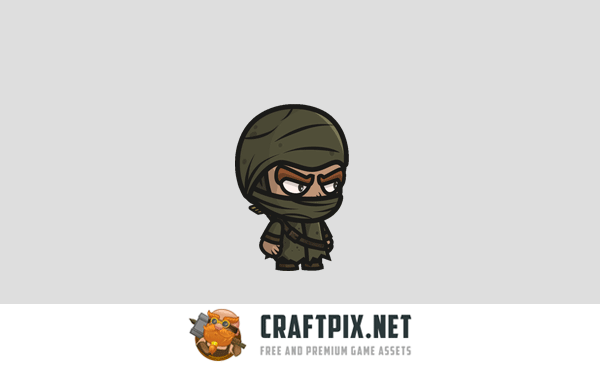 Archer Chibi 2D Game Sprites