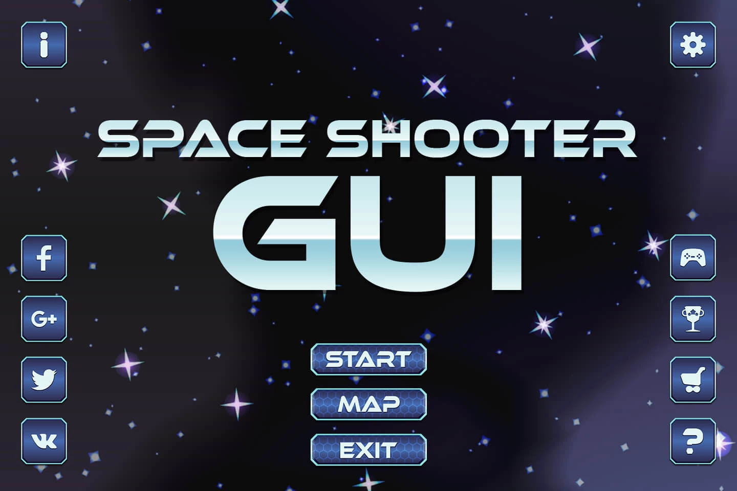 Space Shooter Game GUI